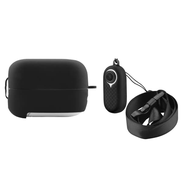 Insta360 Go2 silikonisuojus + akkulokeron kansi - Musta Black