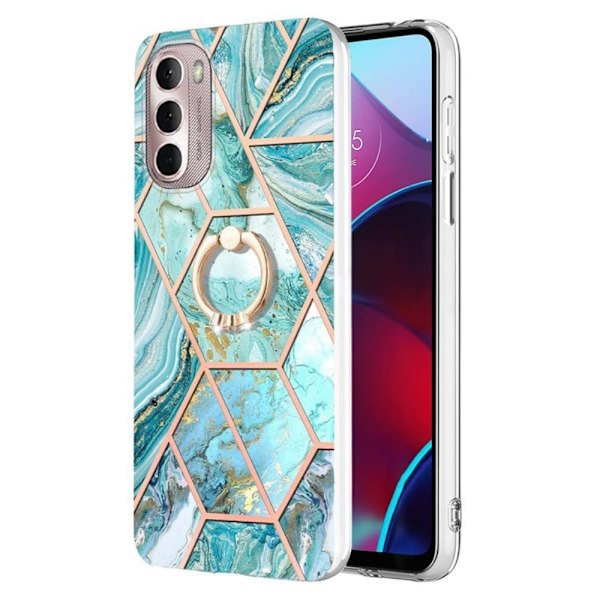 Marmormotiv Motorola Moto G Stylus (2022) skal - Blå Blå