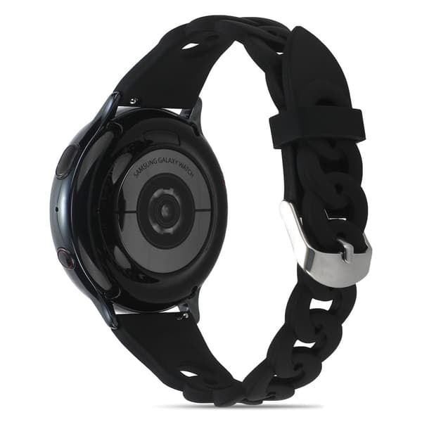 Cirkelformet silikoneurrem Samsung Galaxy Watch 5 / 5 Pro / 4 - Sort Black