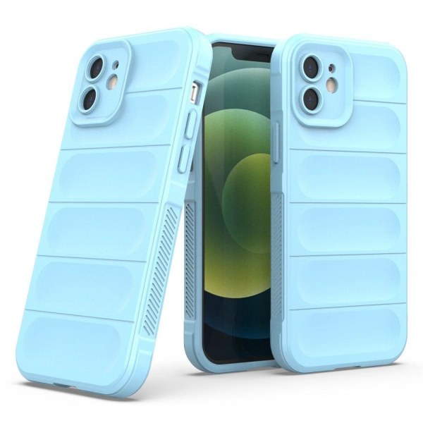 Mjukt greppformat iPhone 12 skal - Silver/Grå Silvergrå
