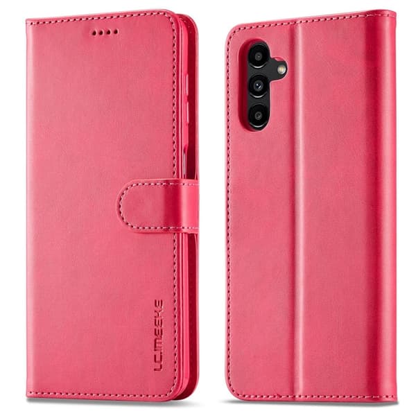 LC.IMEEKE Samsung Galaxy A25 flip case - Ruusu Pink