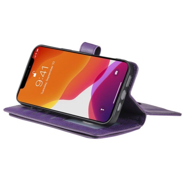 iPhone 13 Pro Max etui med pung & 10 kortpladser – Lilla Purple