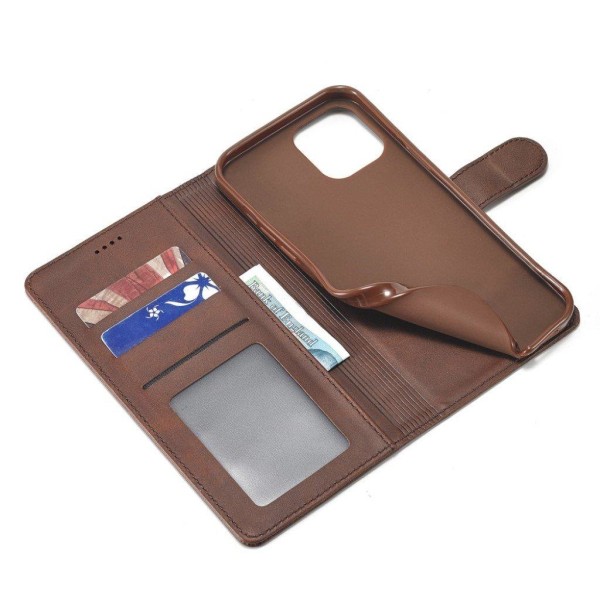 LC.IMEEKE iPhone 12 Mini Flip Case - Coffee Brown