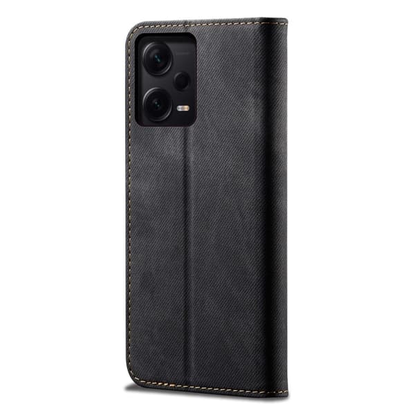 Jeans Xiaomi Redmi Note 12 Pro Läppäkotelo - Musta Black