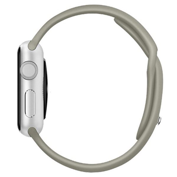 Apple Watch Series 8 (41mm) silikonerem (Forlæng størrelsen) - Khaki Grå Silver grey