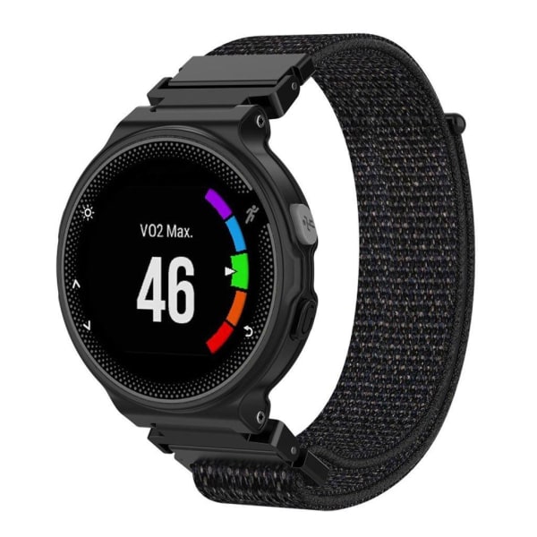 Garmin Forerunner 220 / 230 / 235 / 630 / 620 / 735 nylon ranneke - Musta Black