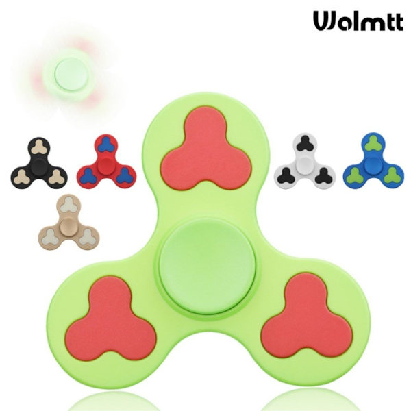 Edc Stress Reducer Tri-Spinner Spinner Fidget Spinner- Grønn Green