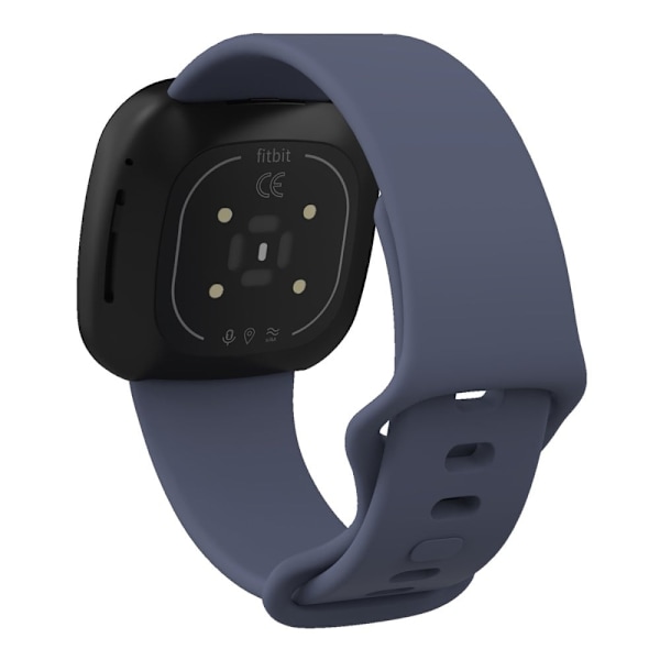 Fitbit Sense 2 / Versa 4 klockarmband i silikon - Blågrå Storlek: S Silvergrå