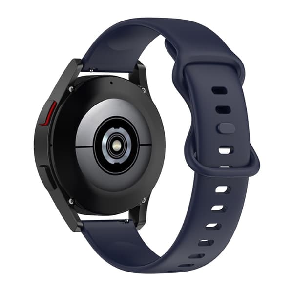 Enkelt justerbart klockarmband i silikon för Samsung Galaxy Watch - Mörkblå Blå