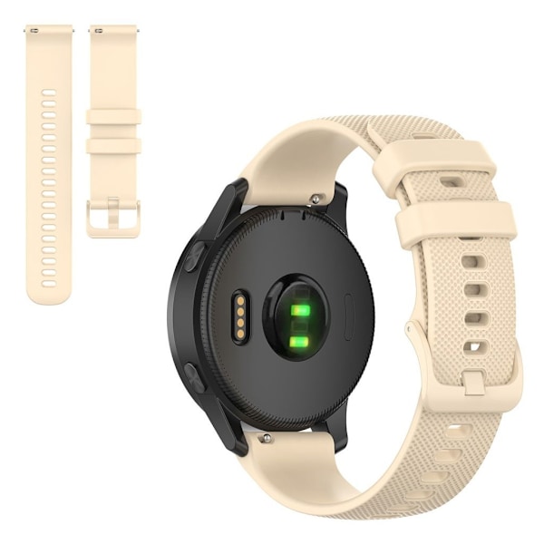 Garmin Venu 2 / Vivoactive 4 simple solid color watch band - Beige Brun