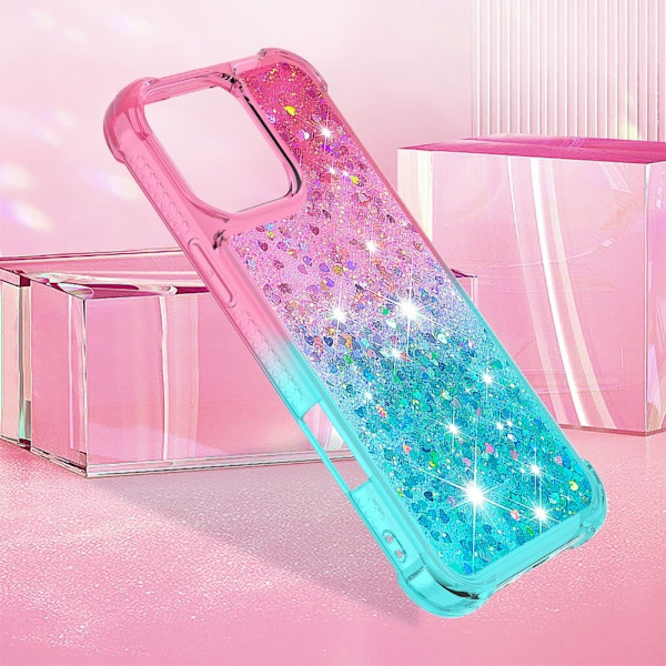 Princess iPhone 16 Pro deksel - Rosa + Himmelblå Pink