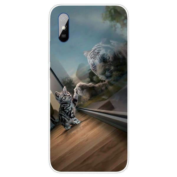 Deco Xiaomi Redmi 9A skal - Katt / Tiger Brun