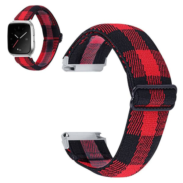 Apple Watch 40mm elastic watch strap - Black / Red multifärg