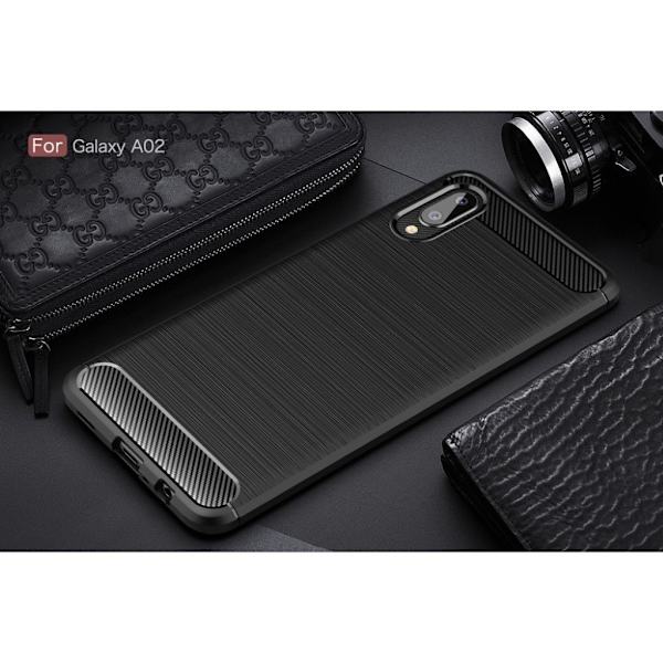 Carbon Flex Etui Samsung Galaxy A02 - Svart Black