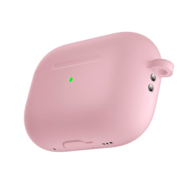 AirPods Pro 2 silikonfodral med spänne - Rosa Rosa