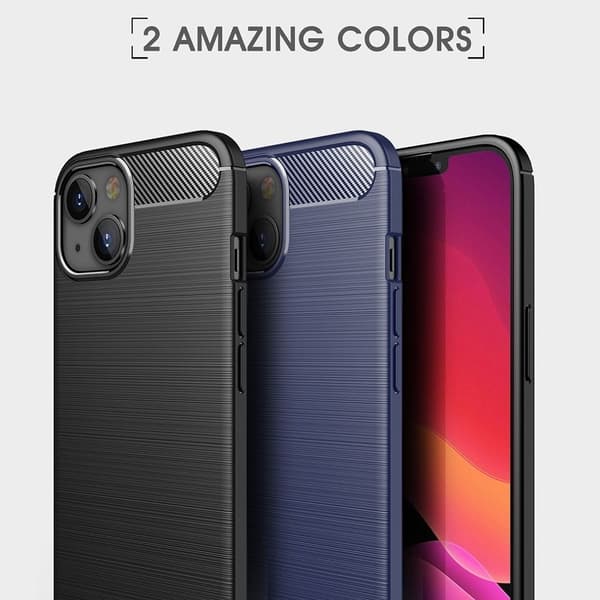 Carbon Flex iPhone 14 deksel - Svart Black