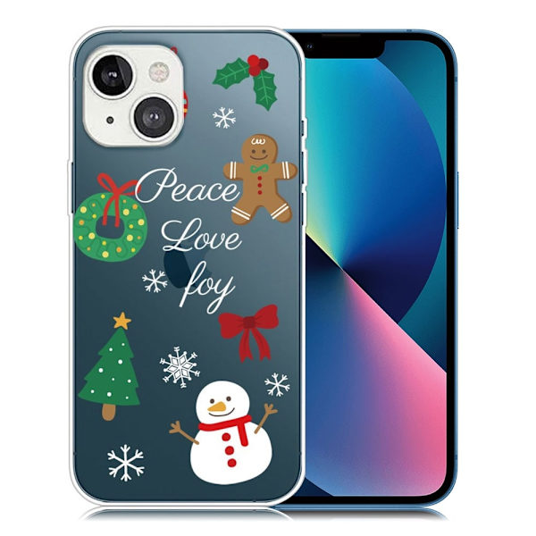 Juleveske til iPhone 13 Mini - Snømann Multicolor