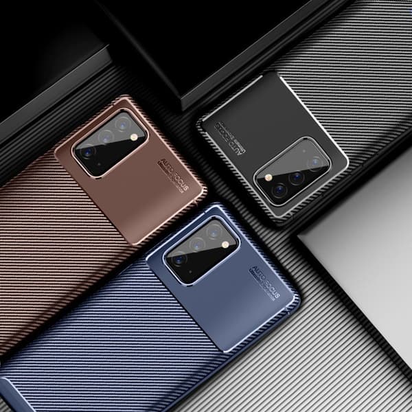 Carbon Shield Samsung Galaxy Note 20 Cover - Blå Blue