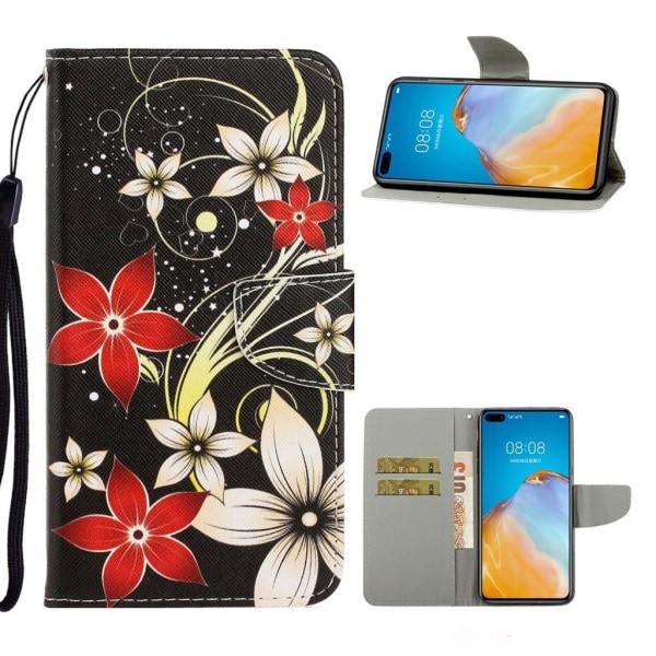 Wonderland Huawei P40 etui - Smukke Blomster Multicolor