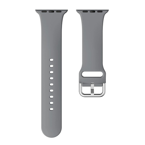 Apple Watch Series 5 40mm silikone Urrem - Mørkegrå Silver grey