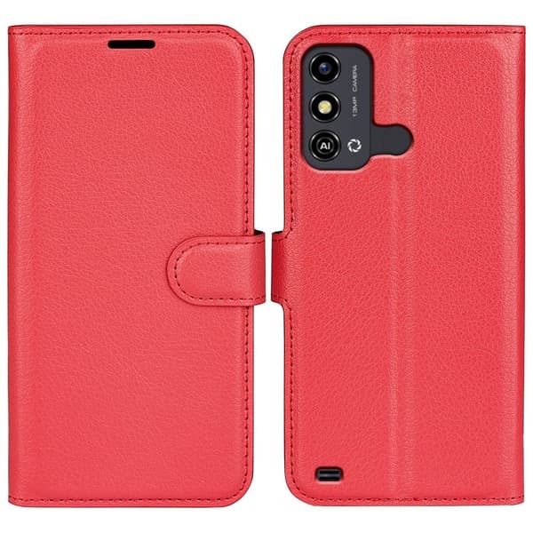 Classic ZTE Blade A53 Flip Fodral - Röd Röd