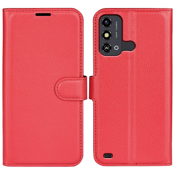 Klassisk ZTE Blade A53 Flip Etui - Rød Red