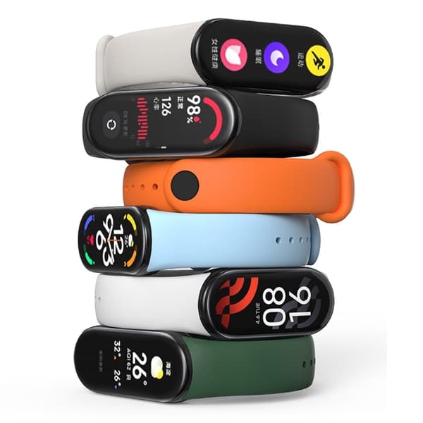 Xiaomi Smart Band 8 Silikon Klockarmband Handledsband Ersättning - Grå Vit Vit