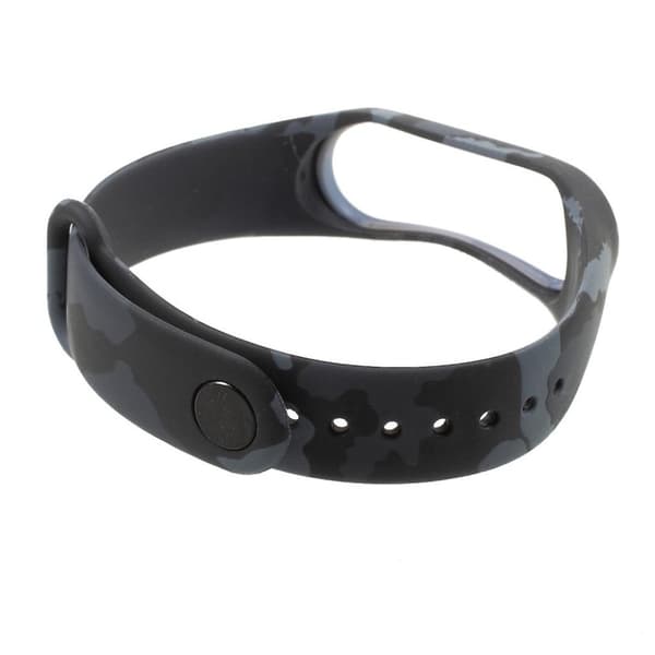 Xiaomi Mi Band 3 camouflage silikone Urrem - Grå Silver grey