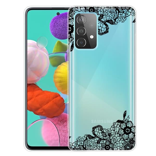 Deco Samsung Galaxy A13 4G cover - Blondeblomst Black