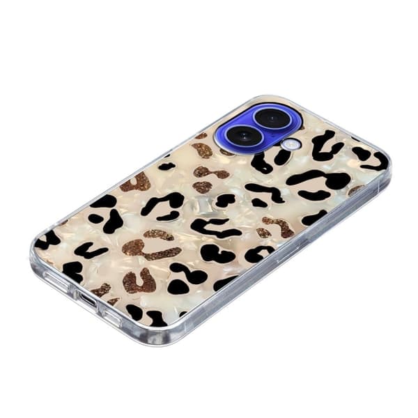 Vibe iPhone 16 Plus -kansi - Leopardikuvio Brown