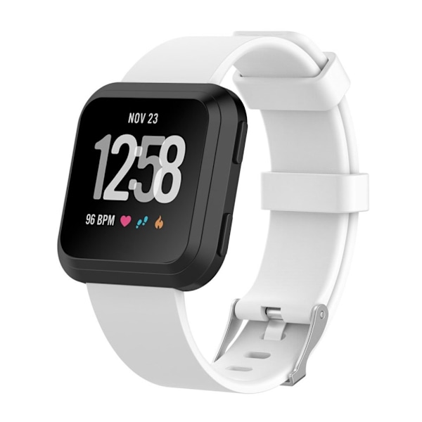 Fitbit Versa klockarmband i mjuk TPE material - Vit och storlek L Vit