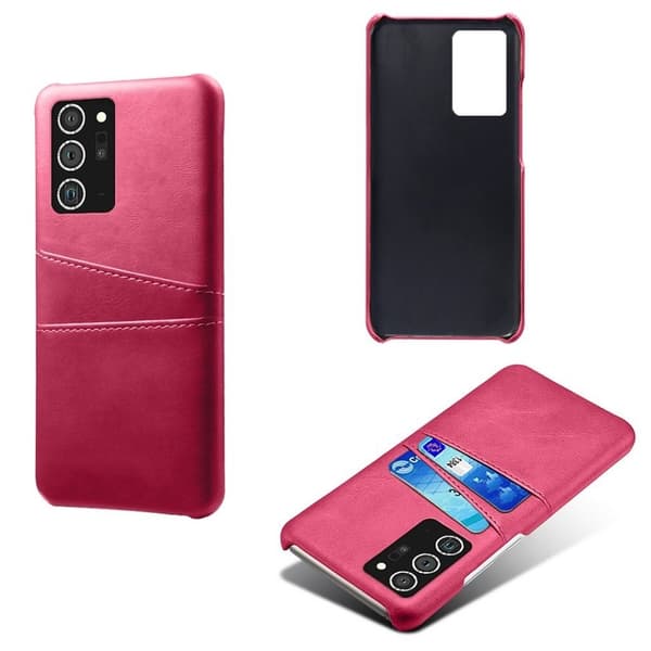 Samsung Galaxy Note 20 skal med korthållare - Rosa Rosa