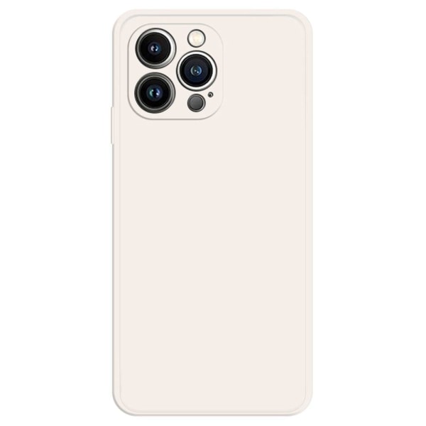 Beveled anti-drop rubberized cover for iPhone 13 Pro - Beige Brun