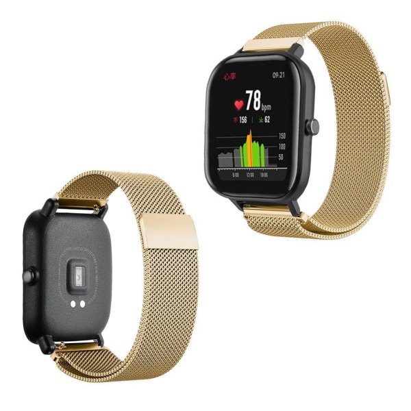 Amazfit GTS milanese stainless steel watch band - Gold Guld