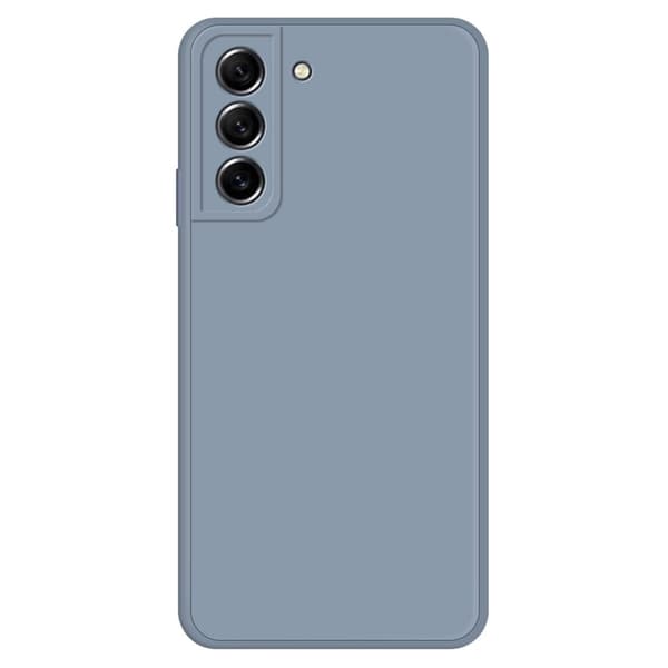 Skråt gummicover mod fald til Samsung Galaxy S21 FE - Grå Blå Blue