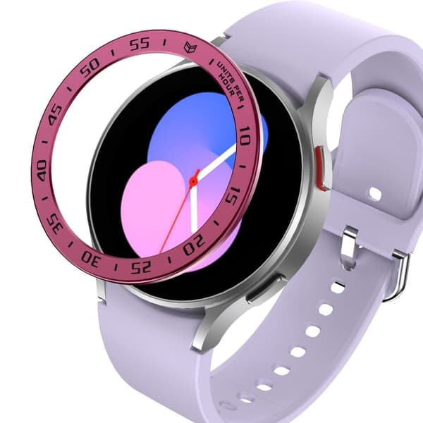 Samsung Galaxy Watch 5 Pro urkrans - Vinrød Ring Sorte Bogstaver Red