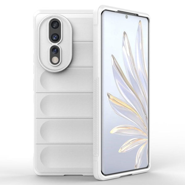 Blødt grebsformet cover til Honor 80 - Hvid White