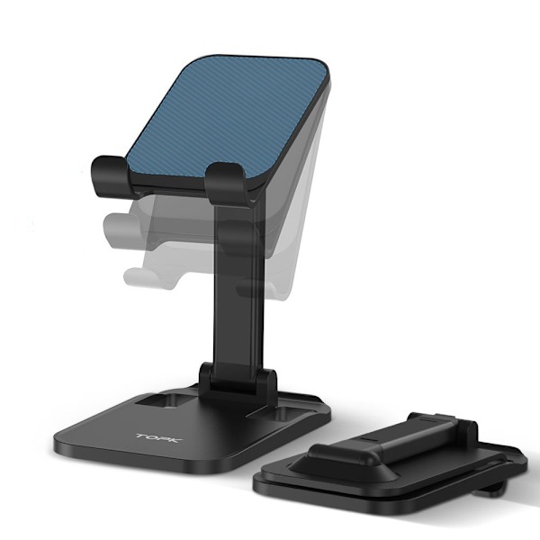 TOPK Universal foldbart skrivebordsbeslag - Sort Black