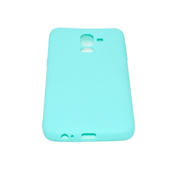 Samsung Galaxy J8 (2018) mobilskal silikon skydd matt - Turkos Grön