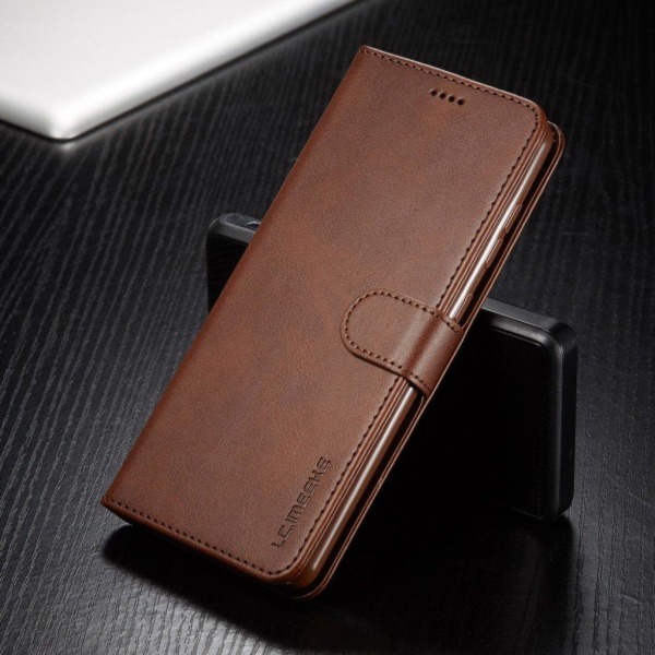 LC.IMEEKE Samsung Galaxy A41 Flip kotelot - Kahvi Brown