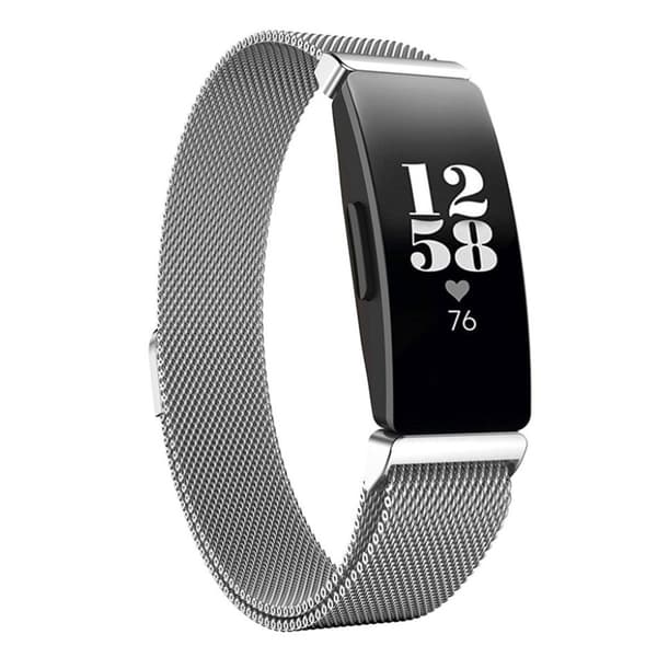 Fitbit Inspire / Inspire HR milanese rostfritt klockband - Silver Silvergrå