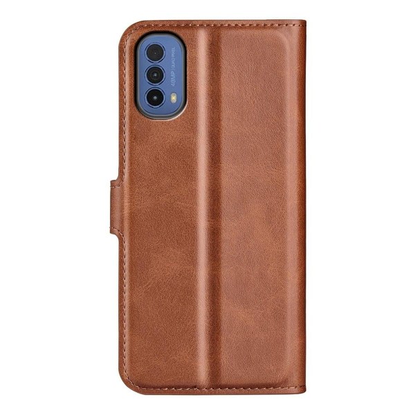 Lompakko Nahkakotelo For Motorola Moto E30 / E40 - Vaalean Ruskea Brown