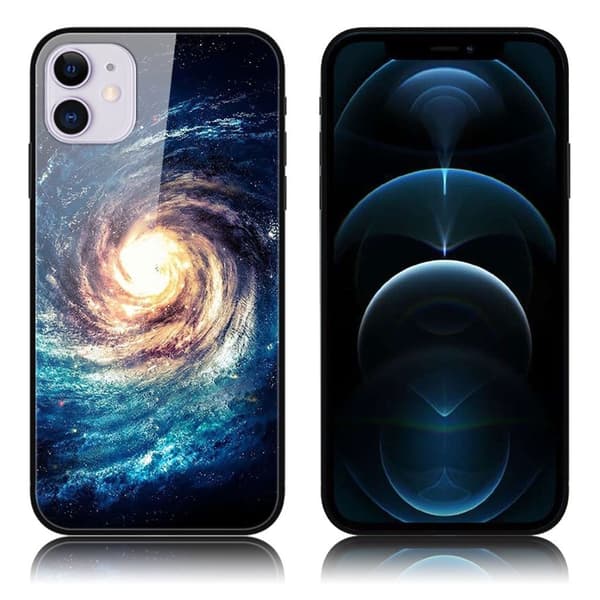 Fantasy iPhone 12 Pro / iPhone 12 kotelot - Tähti Ja Pilvi Multicolor