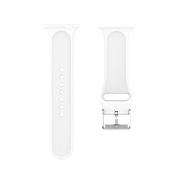 Apple Watch Series 5 40mm 3D rhinestone silicone watch band - Wh White