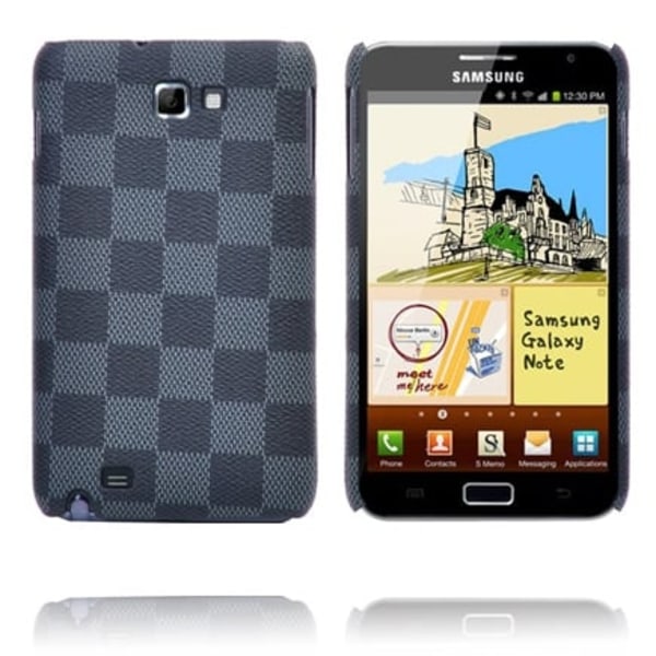 Barsberry Chess (Svart) Samsung Galaxy Note Skal Silvergrå