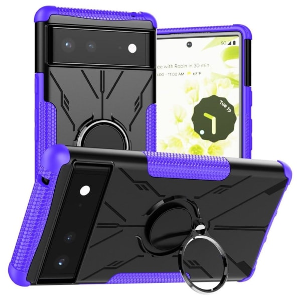 Kickstand-cover med magnetisk plade til Google Pixel 6 - Lilla Purple