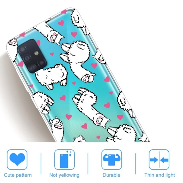 Deco Samsung Galaxy A51 cover - Alpaka White