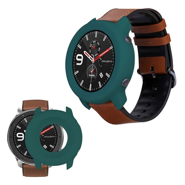 Amazfit GTR 42mm silikonipuskuri - Tummanvihreä Green