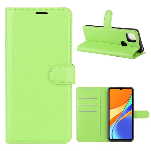 Classic Xiaomi Redmi 9C Flip etui - Grøn Green