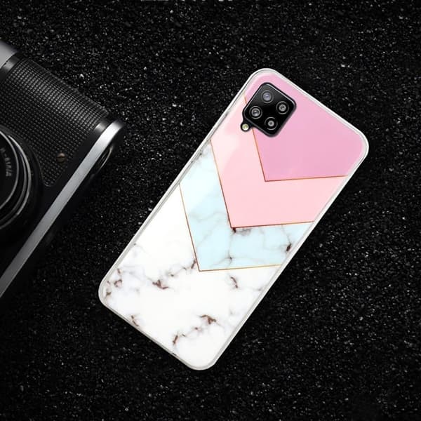 Marmormotiv Samsung Galaxy A42 5G skal - Fyra Färger multifärg